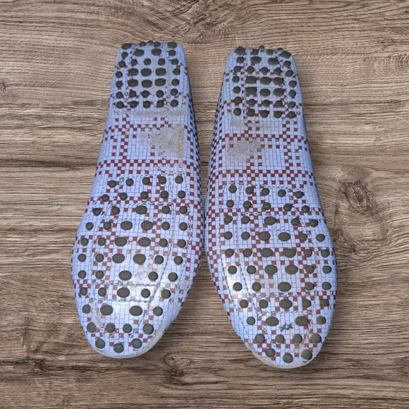 Tod's Women's Gommino Leather Driving Shoes - Blue - Picture 4 of 5